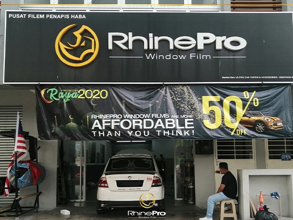 RhinePro Window Film And PPF Front Shop Bukit Beruntung 1